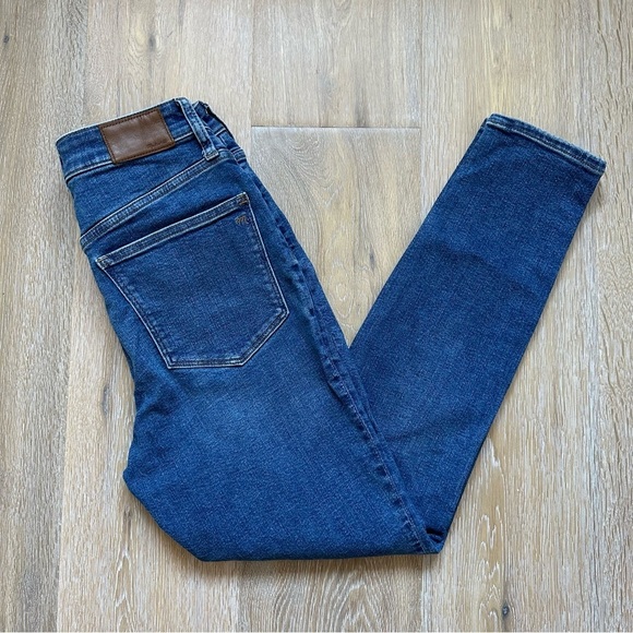 Madewell Curvy High Rise Skinny Jeans Wendover Wash Blue Denim - Size 27 - Picture 7 of 16